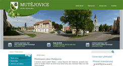Desktop Screenshot of mutejovice.cz